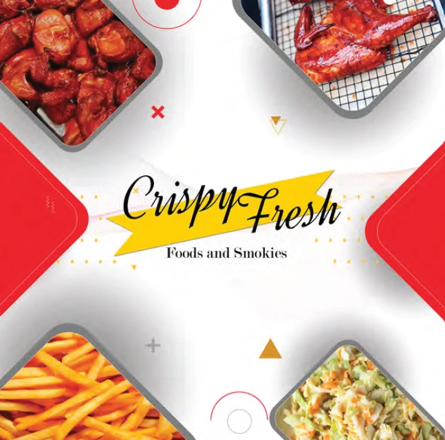 Crispy Fresh Foods & Smokes: Crispy Fresh promotional design
