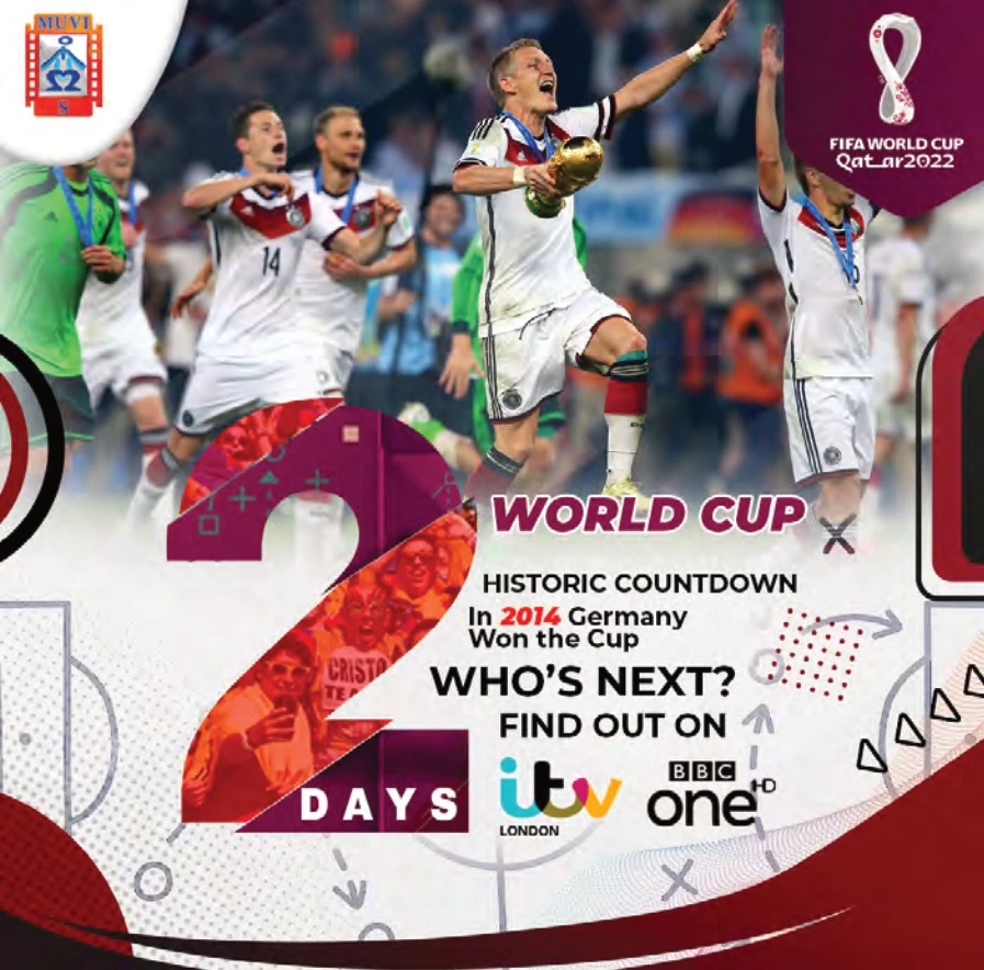 World Cup Countdown Campaign: Two-day countdown graphic