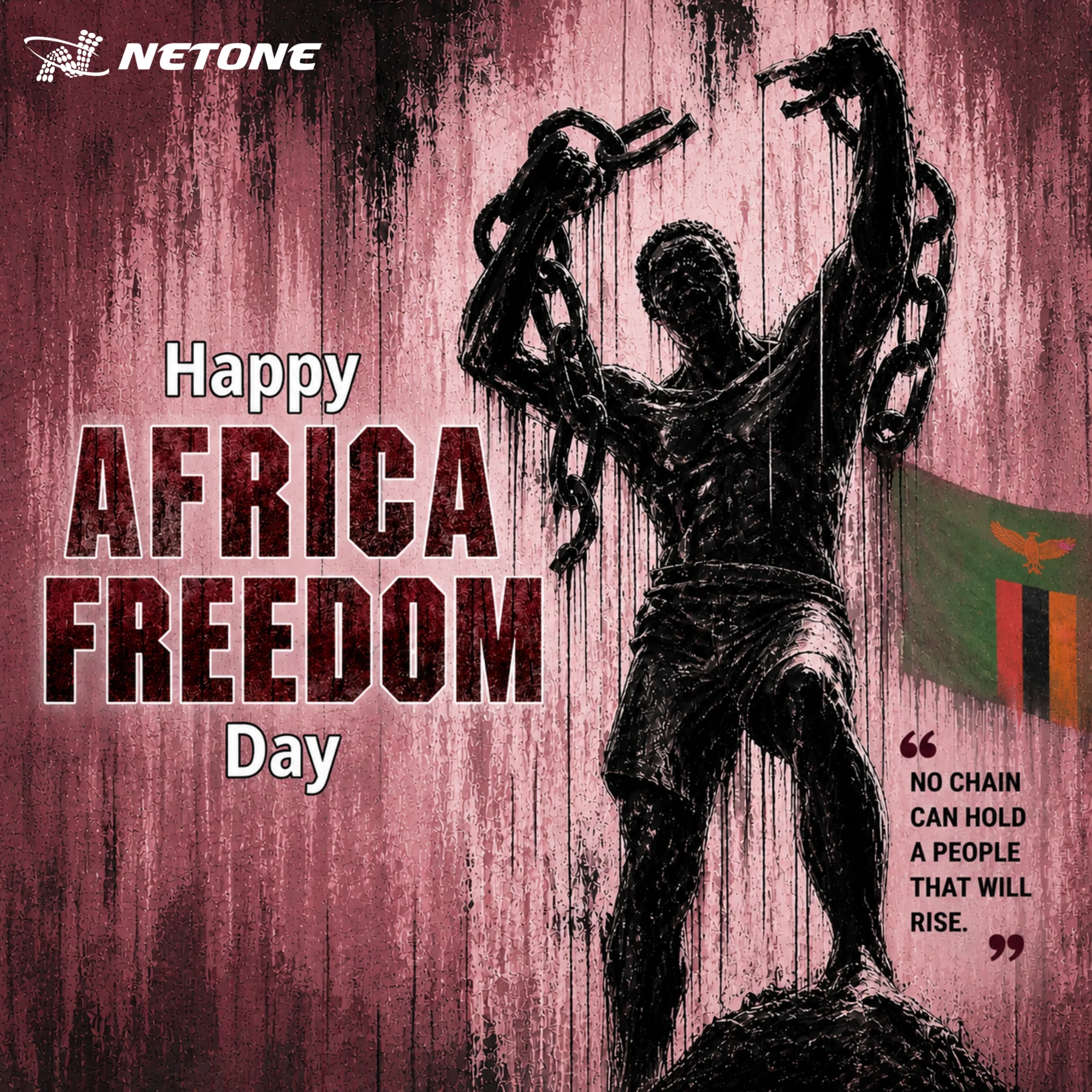 NetOne Group Communications: African Freedom Day graphic